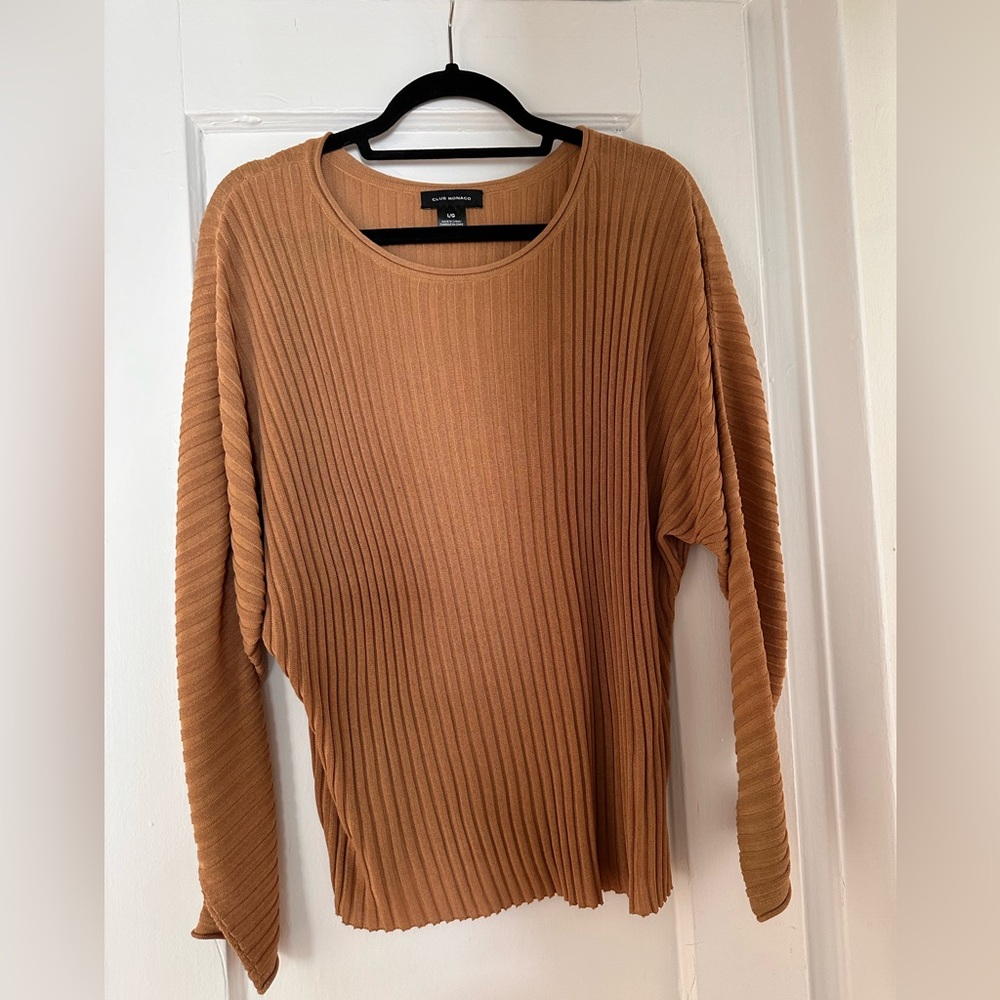 CLUB MONACO Large light viscose-cotton sweater never worn